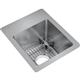 SS 13x16x9 Single Dual Mt Sink Kit