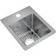 SS 13x16x9 Single Dual Mt Sink Kit