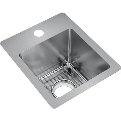 SS 13x16x9 Single Dual Mt Sink Kit