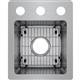 SS 13x16x9 Single Dual Mt Sink Kit