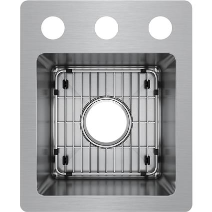 SS 13x16x9 Single Dual Mt Sink Kit