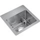 SS 15x15x9 Single Dual Mt Sink Kit