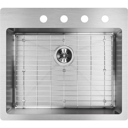 SS 25x22x9 Single Dual Mt Sink Kit