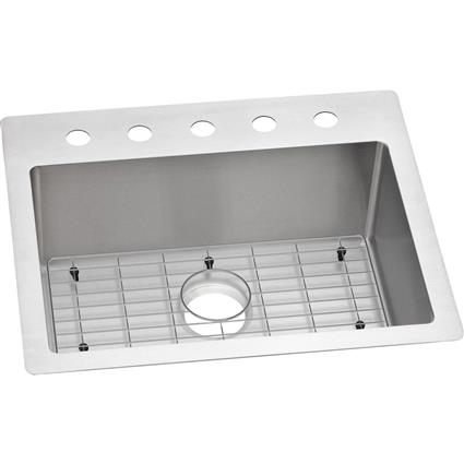 SS 25x22x9 Single Dual Mt Sink Kit