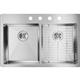 SS 33x22x6 Dbl Dual Mt Sink Kit