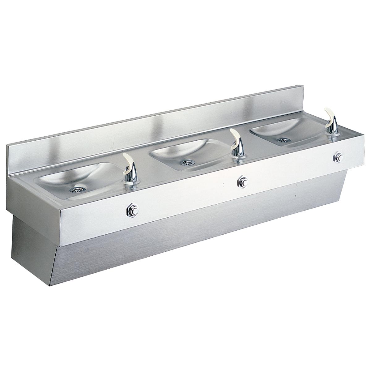 Elkay EDF310C Three Station Stainless Steel Water Fountain