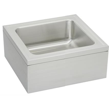SS 25"x23"x8"Single Bowl Floor Sink Pack