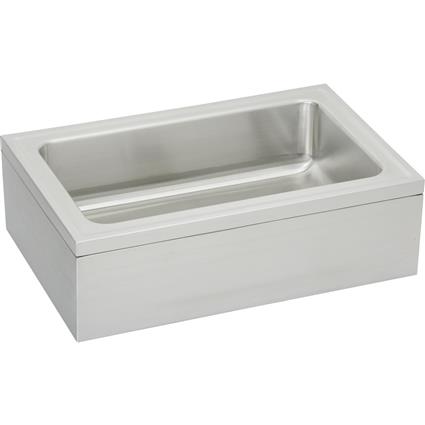 SS 33"x21"x8"Single Bowl Floor Sink Pack