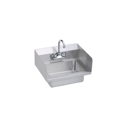 Hand Sink, 14X10X5, Dual Side Splashes
