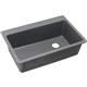 Qtz 33x22x9.5 Sng Drop-in Sink Greystone