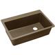 Qtz 33x22x9.5 Single Drop-in Sink Mocha