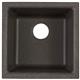 Qtz 15.7x15.7x7.7 Sngle Sink Black Shale