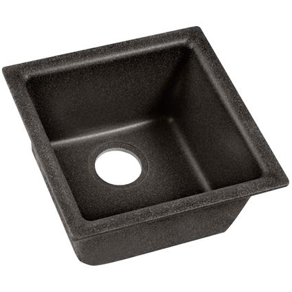 Qtz 15.7x15.7x7.7 Sngle Sink Black Shale