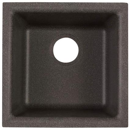 Qtz 15.7x15.7x7.7 Sngle Sink Black Shale