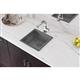 Qtz 15.7x15.7x7.7 Single Sink Greystone