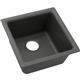 Qtz 15.7x15.7x7.7 Single Sink Dusk Gray