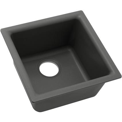 Qtz 15.7x15.7x7.7 Single Sink Dusk Gray