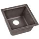 Qtz 15.7x15.7x7.7 Single Dual Sink Slate