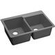 Qtz 33x22x9.5 Dbl Drop-in Sink Greystone