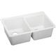 Quartz 33x22x9.5 Dbl Drop-in Sink White
