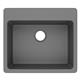 Qtz 25x22x9.5 Sng Drop-in Sink Greystone