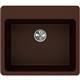 Qtz 25x22x9.5 Single Drop-in Sink Pecan