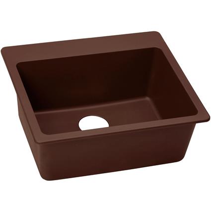 Qtz 25x22x9.5 Single Drop-in Sink Pecan