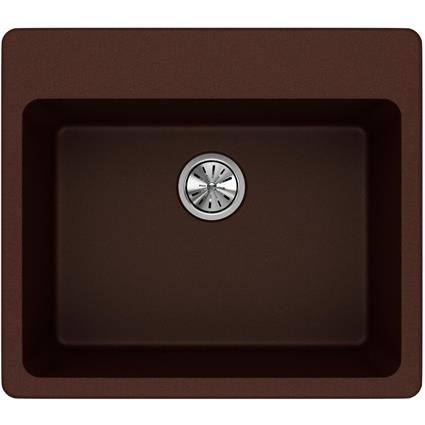 Qtz 25x22x9.5 Single Drop-in Sink Pecan