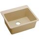 Quartz 25x22x9.5 Sngl Drop-in Sink Sand