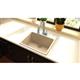 Quartz 25x22x9.5 Sngl Drop-in Sink Sand