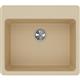 Quartz 25x22x9.5 Sngl Drop-in Sink Sand