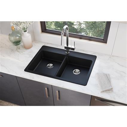 Quartz 33x22x5.5 Sngl Drop-in ADA Sink