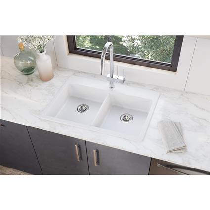 Quartz 33x22x5.5 Sngl Drop-in ADA Sink