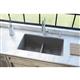 Quartz 33x19x10 Dbl UMnt Sink Greystone