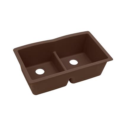 Quartz 33x19x10 Dbl Under MT Sink Mocha