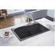 Qtz 33x22x10 Dbl Drop-in Sink Dusk Gray