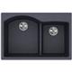 Qtz 33x22x10 Dbl Drop-in Sink Dusk Gray