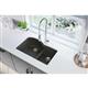 Qtz 33x22x10 Dbl UMnt Sink Black Shale
