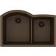 Quartz 33x22x10  Dbl Under MT Sink Mocha