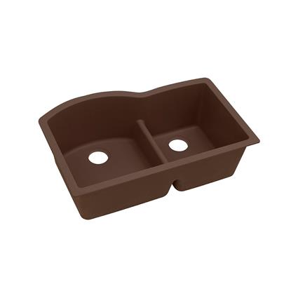 Quartz 33x22x10  Dbl Under MT Sink Mocha
