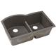 Quartz 33x22x10 Dbl Under MT Sink Slate