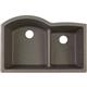 Quartz 33x22x10 Dbl Under MT Sink Slate