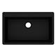 Qtz 33x20.8x9.4 Sngl Drop-in Sink Black