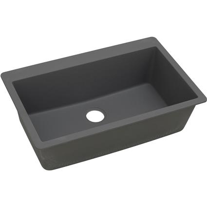 Qtz 33x21x9.4 Sng Drop-in Sink Dusk Gray