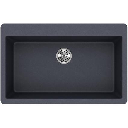Qtz 33x21x9.4 Sng Drop-in Sink Dusk Gray