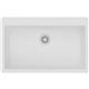 Qtz 33x20.8x9.4 Sngl Drop-in Sink White