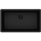 Qtz 33x18.4x9.4 Single UMnt Sink Black