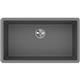 Qtz 33x18.4x9.4 Sng Und Sink Greystone