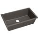 Qtz 33x18.4x9.4 Single UMnt Sink Slate