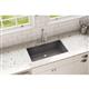Qtz 33x18.4x9.4 Single UMnt Sink Slate